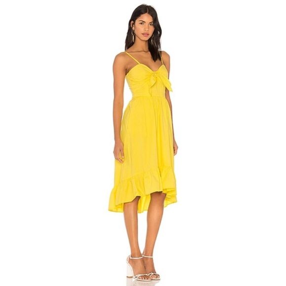 NWT Joie Clorinda Midi Ruffle Dress in Pineapple 0 - Picture 2 of 4